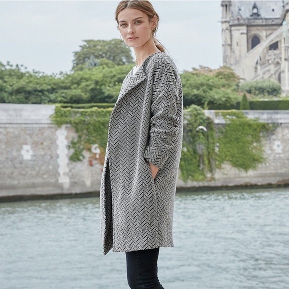 Amour Vert Jackets & Blazers - Amour Vert Jacqueline Herringbone Coat